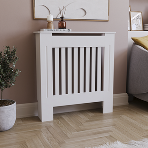 Chelsea Radiator Cover - White / 78cm by Vida Designs