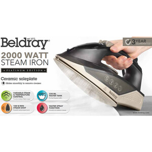 Beldray Iron 2000W - Black and Silver