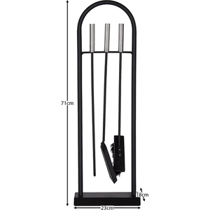 4 Piece Arc Companion Set - Black by Vida Designs