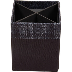 Tartan Pen Pot - Grey