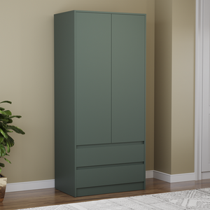 Denver Bedroom Set (2 Drawer Bedside, 5 Drawer Chest, 2 Door 2 Drawer Wardrobe) by Vida Designs