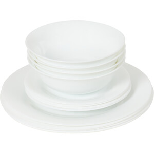 12-Piece Aria Dinner Set - White