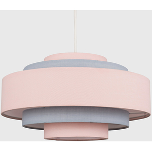 Modern 3 Tone Pink 5 Tier Cylinder Ceiling Pendant Light Shade - Pink by ValueLights