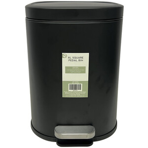 My Home 6L Pedal Bin - Black by My Home