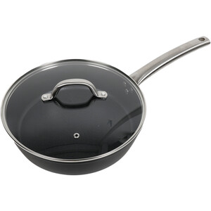 26cm Forged Saute Pan - Black by Kitchen Master