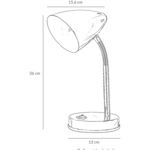 Adjustable Cone Desk Lamp by Innotoeck