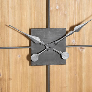 Williston Square Large Wooden Wall Clock - Brown by KDMK