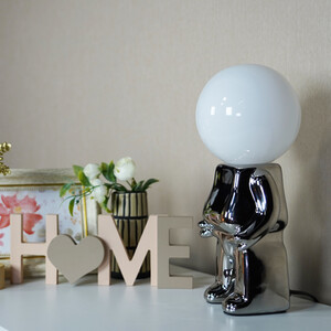 Astronaut Table Lamp - Silver