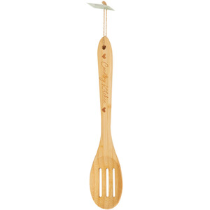 Daisy Farm Bamboo Slotted Spoon - Brown