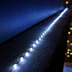 Compact MicroBrights Christmas Lights with LEDs in White - White by Samuel Alexander