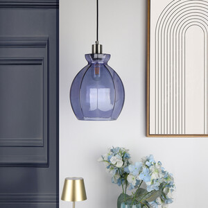 Finn Glass Pendant - Blue