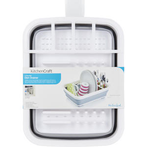 Collapsible Dish Drainer - White by KitchenCraft