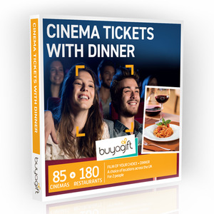 Cinema Tickets with Dinner Gift Box - Yellow by Buyagift