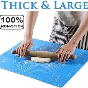 Anti-Slip Non Stick Silicone Pastry Baking Mat - Blue by Slips Away