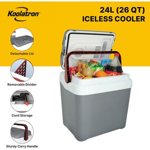 Koolatron 12V Electric Cool Box 24L - Grey by Koolatron