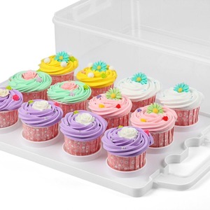 3 Tier Stackable Cupcake Carrier Box - Clear by Gr8 Home