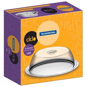 Tramontina Cake Set 33 cm - Silver by Tramontina