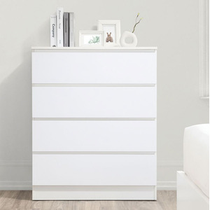 3 Piece Furniture Set Chest of Drawers Bedside Tables Birlea Oslo - White by Birlea