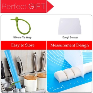 Anti-Slip Non Stick Silicone Pastry Baking Mat - Blue by Slips Away