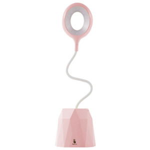 Adjustable LED Desktop Lamp with Phone Stand by n/a