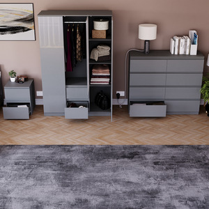 Vida Designs Glinton 3 Piece FSC Bedroom Set - Grey by Vida Designs