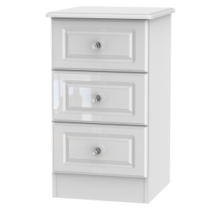Balmoral Three Drawer Locker with Crystal Effect Handles