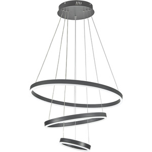 Acrylic Round LED Pendant Light with 3 Rings - Dimmable by Livingandhome