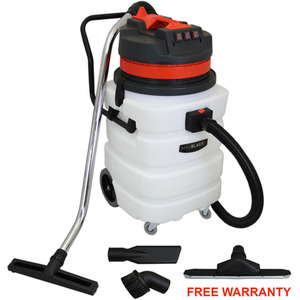 90L Maxblast Industrial Vacuum Wet and Dry - Silver by Maxblast