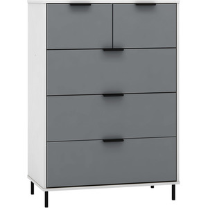 Madrid 3 Door Wardrobe Bedroom Set - Grey by Seconique