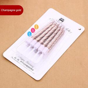 Spiral Candles Cake Topper - Rose Gold by Shatchi