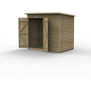 4LIFE Pent Shed 7x5 - Without Base / 0 / 2 / Installation Included by Forest Garden
