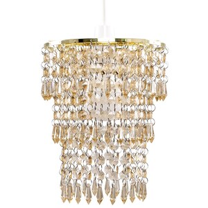 Gold Ceiling Pendant Droplets Shade - Gold by ValueLights