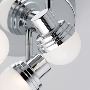 Skipton 3 Light Bathroom Spotlight Plate - Chrome by Litecraft