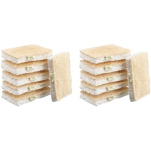 Cooks Professional Eco Sponge Scourers - White / 12 by Cooks Professional