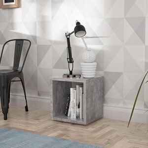 Mauro Singular Shelf Unit - Concrete Grey