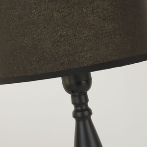 Rechargeable Black Candle Table Lamp - Black by Lighting Collection