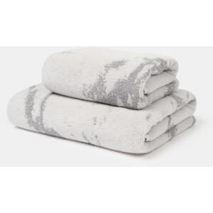 Marble Jacquard Bath Towel - Grey by OHS