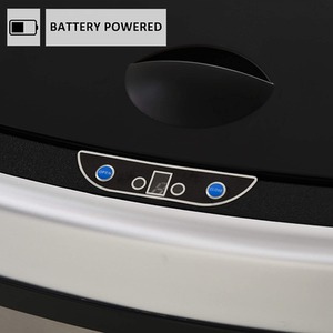 HOMCOM Sensor Waste Bin - Silver / 58l by HOMCOM