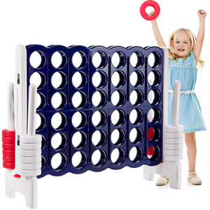 Giant 4 in A Row Family Game Set - Blue by Costway