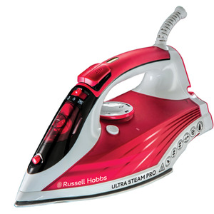 2600W Ultra Steam Pro Iron Pink - Pink by Russell Hobbs