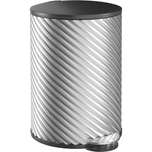 HOMCOM 20L Kitchen Bin with Soft-close Lid and Foot Pedal - Silver by HOMCOM