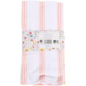 Pack of 3 In Bloom Tea Towels - White