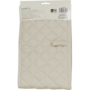 Gold Heart Double Oven Glove - Natural