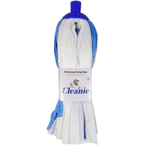 Perforated Strip Mop - Superior dirt pick - up. Replacement head. - blue by Mr Cleanie