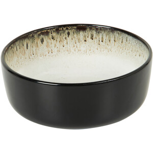 Black Kyanite Rice Bowl - Black and White