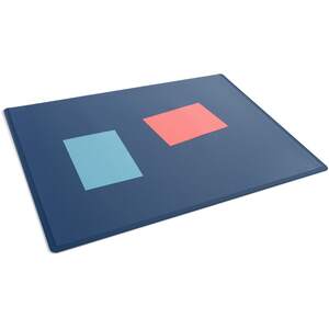 Durable Non Slip Desk Mat With Overlay by Durable
