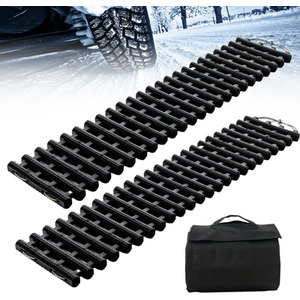 Tyre Traction Boards with Bag - Black by Costway