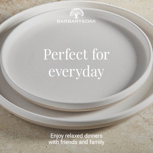 Avena 16 Piece Dinnerware Set - Linen White by Barbary and Oak