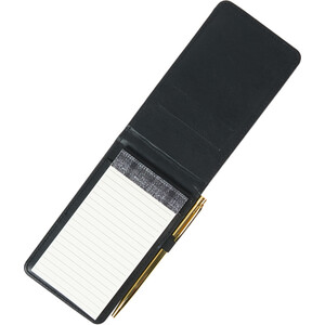 Tartan Notebook and Pen - Black and Grey