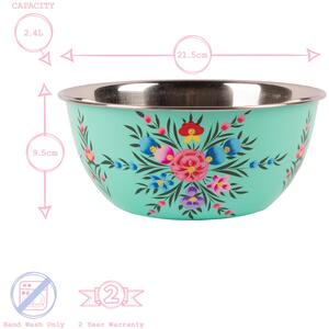 Pansy Picnic Bowl - 21.5cm - Mint Pansy / 21.5cm by Billy Can